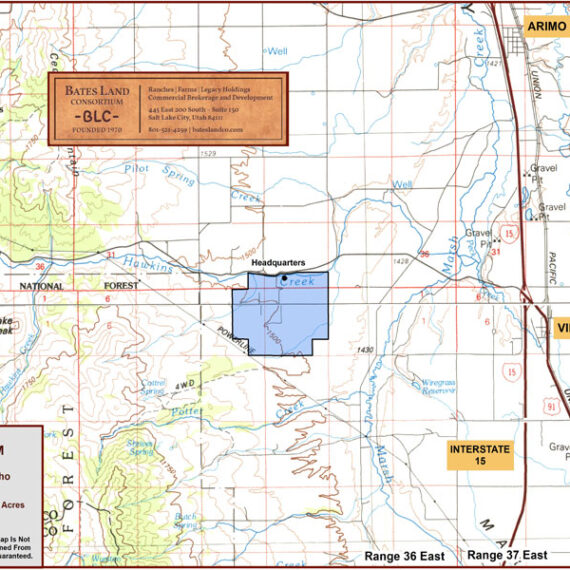Ox Yoke Farm Bannock County, Idaho Bates Land Consortium